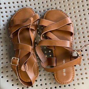 Tan sandals